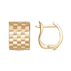 Серьги золотые без вставок. Вес 2,24 г. MG260