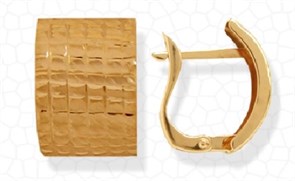 Серьги золотые без вставок. Вес 2,26 г. MG261