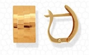 Серьги золотые без вставок. Вес 1,82 г. MG264