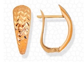 Серьги золотые без вставок. Вес 1,92 г. MG268