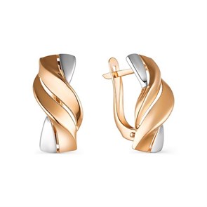 Серьги золотые без вставок. Вес 3,18 г. MG272