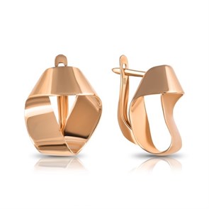Серьги золотые без вставок. Вес 3,64 г. MG275