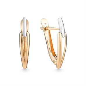 Серьги золотые без вставок. Вес 1,80 г. MG280