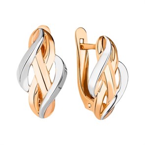 Серьги золотые без вставок. Вес 2,80 г. MG295