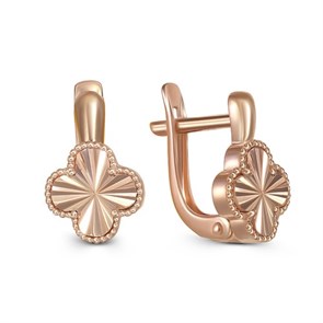 Серьги золотые без вставок. Вес 2,51 г. MG301