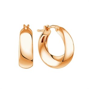 Серьги золотые без вставок. Вес 6,39 г. MG306