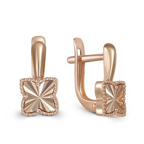 Серьги золотые без вставок. Вес 2,60 г. MG307