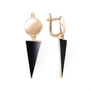 Серьги золотые без вставок. Вес 3,76 г. MG317