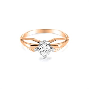Кольцо золотое с вставками. Вес от 2,90 гр. MG905