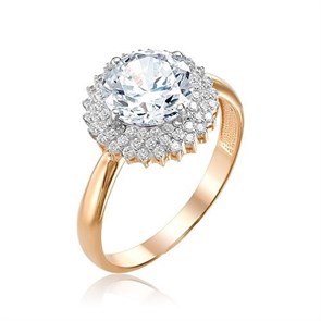 Кольцо золотое с вставками. Вес от 3,90 гр. MG1196