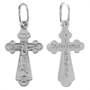 Крест серебряный Ag 925, коллекция Иваново, 0,85 гр. КРС022420