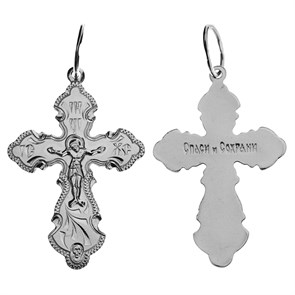 Крест серебряный Ag 925, коллекция Спаси и сохрани, 1,55 гр. КРС0224481