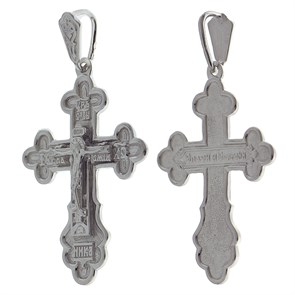 Крест серебряный Ag 925, коллекция Спаси и сохрани, с молитвой Спаси и сохрани, 17,25 гр. КРС0224493