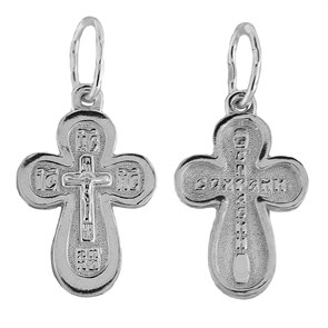 Крест серебряный Ag 925, коллекция Спаси и сохрани, с молитвой Спаси и сохрани, 1,63 гр. КРС0224518