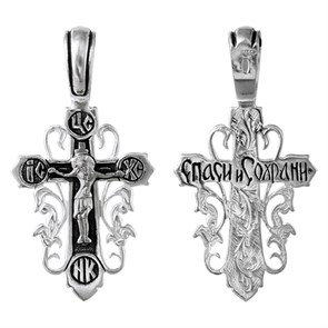 Крест серебряный Ag 925, коллекция Санкт-Петербург, Чернение (оксидирование), 2,88 гр. КРС0224534