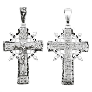 Крест серебряный Ag 925, коллекция Санкт-Петербург, Чернение (оксидирование), 13,64 гр. КРС0224554