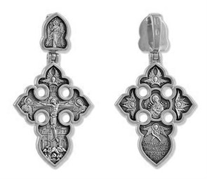 Крест серебряный Ag 925, коллекция Липецк, Чернение (оксидирование), 7,15 гр. КРС0224594