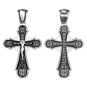 Крест серебряный Ag 925, коллекция Санкт-Петербург, Чернение (оксидирование), 9 гр. КРС0224676