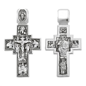 Крест серебряный Ag 925, коллекция Санкт-Петербург, Чернение (оксидирование), 20,1 гр. КРС0224687