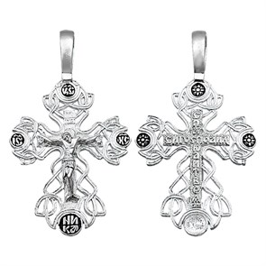 Крест серебряный Ag 925, коллекция Санкт-Петербург, Чернение (оксидирование), 3,76 гр. КРС0224721