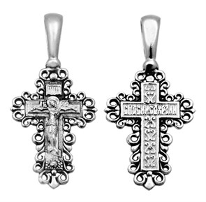 Крест серебряный Ag 925, коллекция Санкт-Петербург, Чернение (оксидирование), 2 гр. КРС0224727