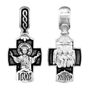 Крест серебряный Ag 925, коллекция Санкт-Петербург, Чернение (оксидирование), 4,66 гр. КРС0224740