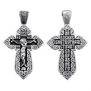 Крест серебряный Ag 925, коллекция Санкт-Петербург, Чернение (оксидирование), 7,88 гр. КРС0224782