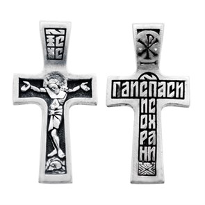 Крест серебряный Ag 925, коллекция Санкт-Петербург, Чернение (оксидирование), 4,9 гр. КРС0224809