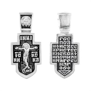 Крест серебряный Ag 925, коллекция Санкт-Петербург, Чернение (оксидирование), 3,55 гр. КРС0224820