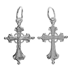 Крест серебряный Ag 925, коллекция Светоч, 1,04 гр. КРС02241095