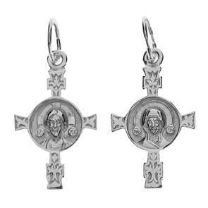 Крест серебряный Ag 925, коллекция Светоч, лик Спаситель, 2,08 гр. КРС02241114