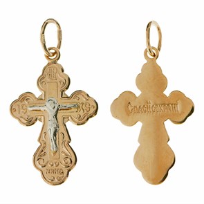 Крест золотой Au 585, коллекция Православие, 1,61 гр. КРС02241224