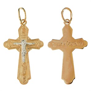 Крест золотой Au 585, коллекция Православие, 1,55 гр. КРС02241232