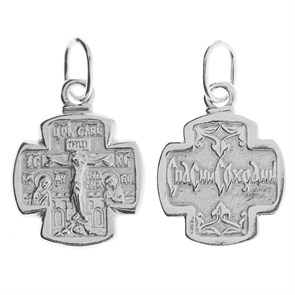 Крест серебряный Ag 925, коллекция Иваново, Родий, 2,3 гр. КРС02241308