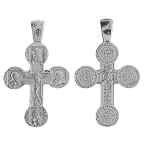 Крест серебряный Ag 925, коллекция Иваново, Родий, 6,23 гр. КРС02241315