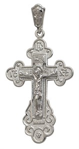 Крест серебряный Ag 925, коллекция Спаси и сохрани, Родий, 8,13 гр. КРС02241338