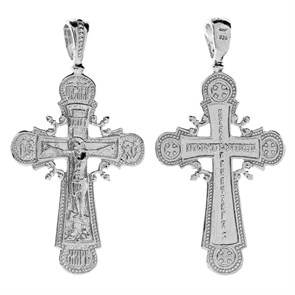 Крест серебряный Ag 925, коллекция Эпифания, Родий, 5,35 гр. КРС02241350