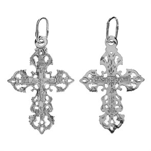 Крест серебряный Ag 925, коллекция Эпифания, Родий, 1,41 гр. КРС02241351