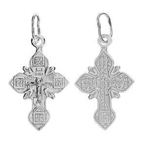 Крест серебряный Ag 925, коллекция Эпифания, Родий, 0,95 гр. КРС02241352