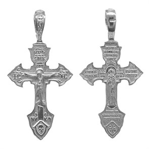 Крест серебряный Ag 925, коллекция Эпифания, Родий, 2,53 гр. КРС02241355