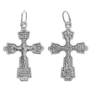 Крест серебряный Ag 925, коллекция Эпифания, Родий, 1,91 гр. КРС02241356