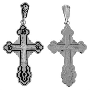 Крест серебряный Ag 925, коллекция Спаси и сохрани, Чернение (оксидирование), 4,75 гр. КРС02241365