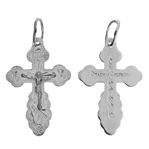 Крест серебряный Ag 925, коллекция Москва златоглавая-2, 1,7 гр. КРС02241380