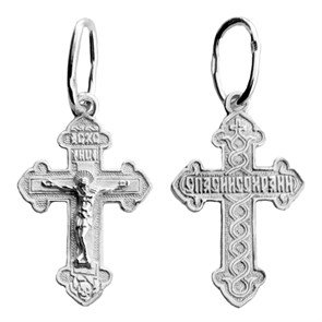 Крест серебряный Ag 925, коллекция Иваново, 0,88 гр. КРС02241415