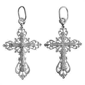 Крест серебряный Ag 925, коллекция Иваново, 1,54 гр. КРС02241418