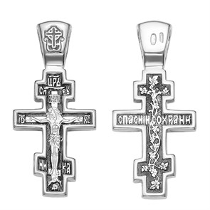 Крест серебряный Ag 925, коллекция Иваново, Чернение (оксидирование), 2,89 гр. КРС02241433
