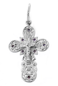 Крест серебряный Ag 925, коллекция Иваново, вставка Фианит, 2,26 гр. КРС02241443