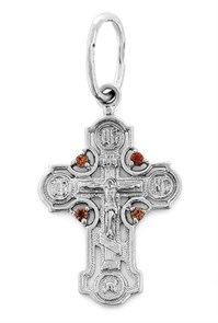 Крест серебряный Ag 925, коллекция Иваново, вставка Фианит, 0,93 гр. КРС02241445