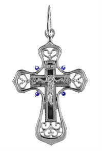 Крест серебряный Ag 925, коллекция Иваново, вставка Фианит, 2,63 гр. КРС02241446