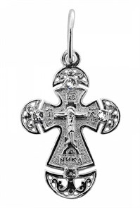 Крест серебряный Ag 925, коллекция Иваново, вставка Фианит, 1,68 гр. КРС02241449